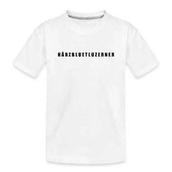 Härzbluetluzerner Kanton Luzern - Kinder Premium Bio T-Shirt - Weiß - Vorne
