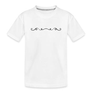 Gamme d’ornements - T-shirt bio Premium Enfant - blanc - Devant
