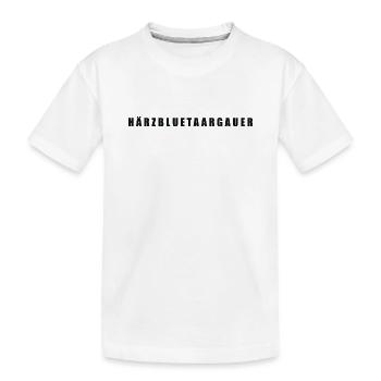 Härzbluetaargauer Kanton Aargau - Kinder Premium Bio T-Shirt - Weiß - Vorne