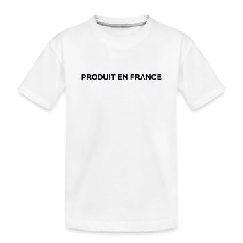 PRODUIT EN FRANCE - T-shirt bio Premium Enfant - blanc - Devant