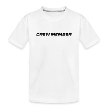 membre d’équipage - T-shirt bio Premium Enfant - blanc - Devant