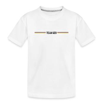 Drapeau de l’Allemagne - T-shirt bio Premium Enfant - blanc - Devant