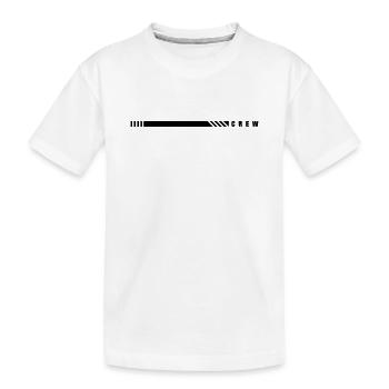 CREW - Kinder Premium Bio T-Shirt - Weiß - Vorne