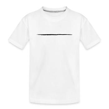 rafraîchir ligne coup de pinceau raye la ligne color - T-shirt bio Premium Enfant - blanc - Devant
