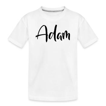 Nom - Adam - T-shirt bio Premium Enfant - blanc - Devant