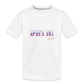 Apres Ski Has, Skihase - Kinder Premium Bio T-Shirt - Weiß - Vorne