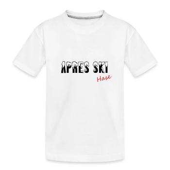 Apres Skihase - Kinder Premium Bio T-Shirt - Weiß - Vorne