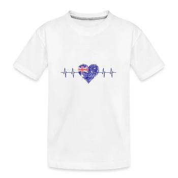 Australia, Down Under - Kinder Premium Bio T-Shirt - Weiß - Vorne
