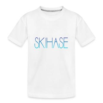 Skihase - Kinder Premium Bio T-Shirt - Weiß - Vorne