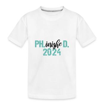 Doctor 2024 Graduation Philistine Dissertation Phd - Kids' Premium Organic T-Shirt - white - Front