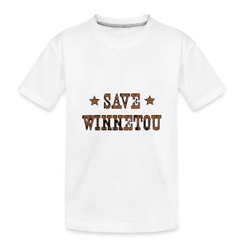 Sauvez Winnetou Indian Wild West Gift - T-shirt bio Premium Enfant - blanc - Devant