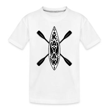 Sports nautiques en kayak - T-shirt bio Premium Enfant - blanc - Devant