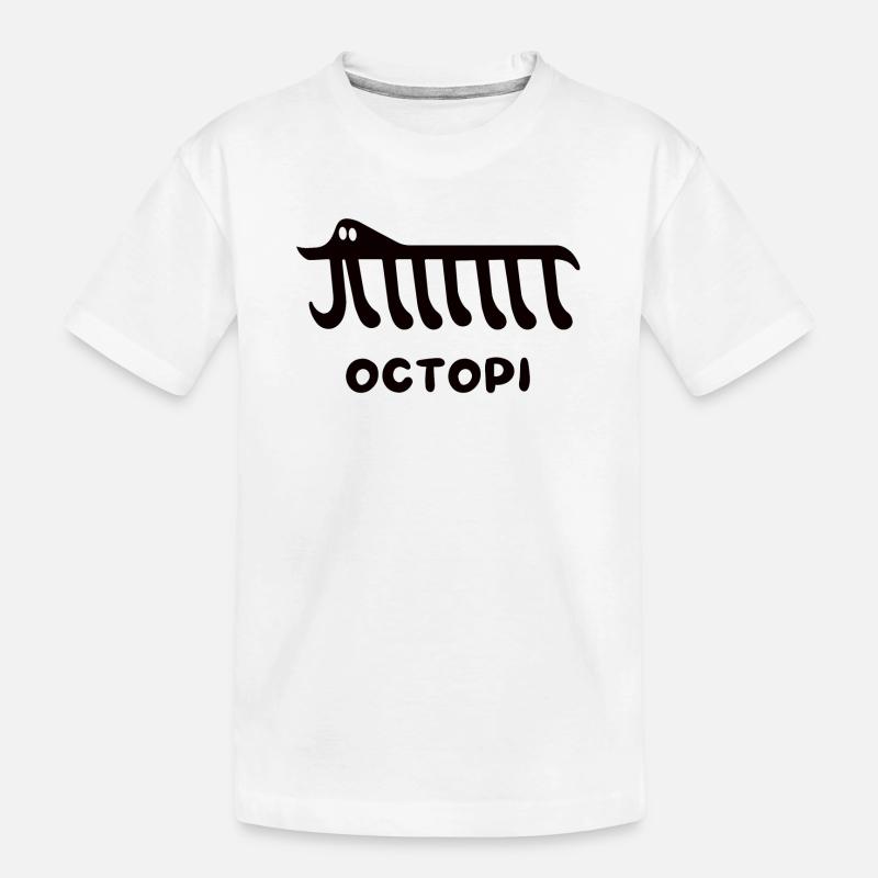 Mathematik Pi - Octopi - Kinder Premium Bio T-Shirt - Weiß