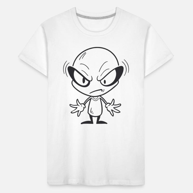 Grumpy Alien Kids' Premium Organic T-Shirt