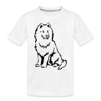 Samoyed - Kids' Premium Organic T-Shirt - white - Front