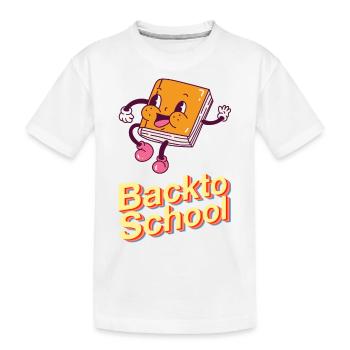 Retour à l’école - T-shirt bio Premium Enfant - blanc - Devant