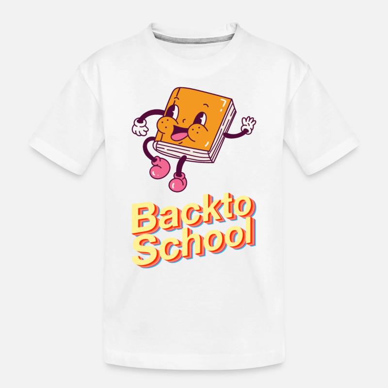 Backto School - Kinder Premium Bio T-Shirt - Weiß