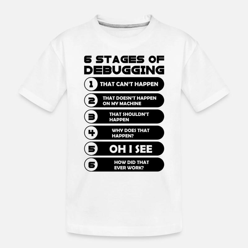 Programmieren - Kinder Premium Bio T-Shirt - Weiß