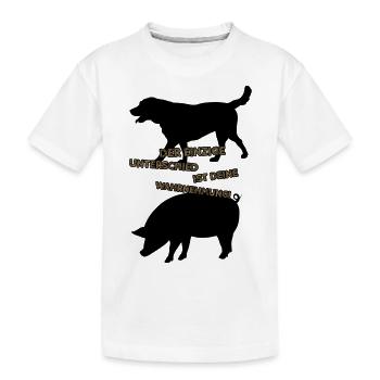 Der einzige Unterschied ist deine Wahrnehmung 4.0 - Kinder Premium Bio T-Shirt - Weiß - Vorne