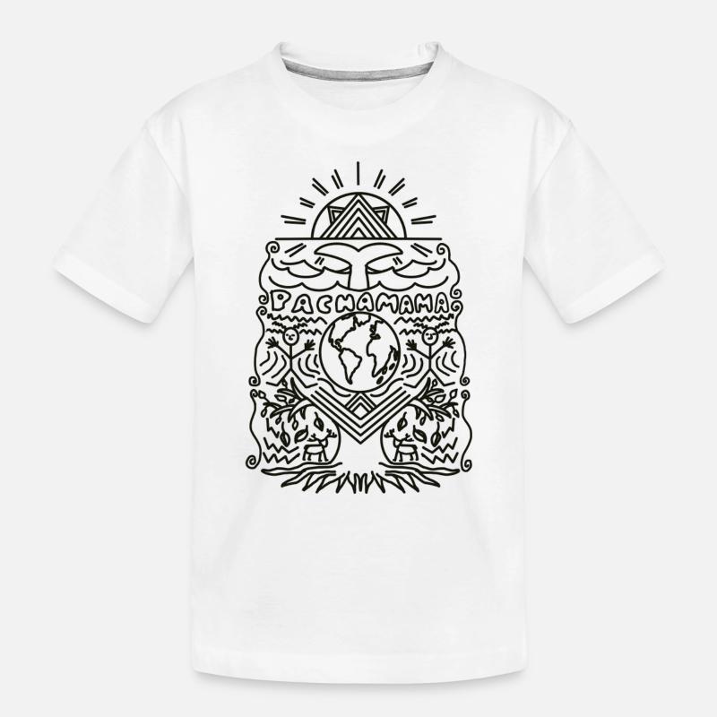 Pacha Mama Save the planet - Kinder Premium Bio T-Shirt - Weiß