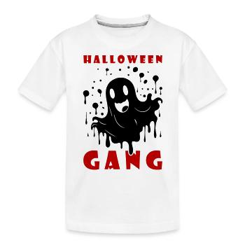 Halloween Gang Party - Kids' Premium Organic T-Shirt - white - Front