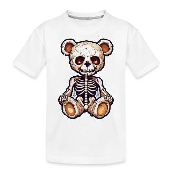 Ours en peluche / Peluche / Animal en peluche / Idée cadeau - T-shirt bio Premium Enfant - blanc - Devant