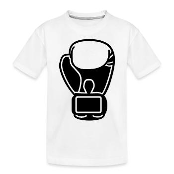 Boxing Glove - Kids' Premium Organic T-Shirt - white - Front