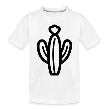 Cactus - Kids' Premium Organic T-Shirt - white - Front