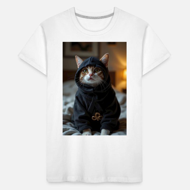 Ninja-Katze Kinder Premium Bio T-Shirt