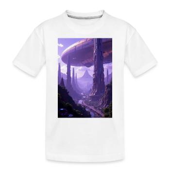 Image de science-fiction Alien Planet - T-shirt bio Premium Enfant - blanc - Devant