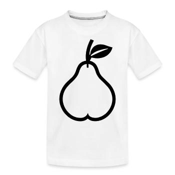 poire - T-shirt bio Premium Enfant - blanc - Devant