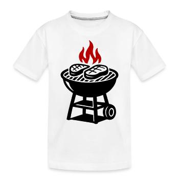 Cricket symbole flamme - T-shirt bio Premium Enfant - blanc - Devant
