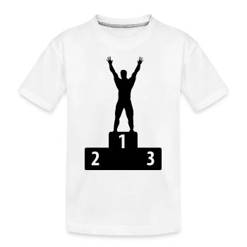 Number One - Kids' Premium Organic T-Shirt - white - Front