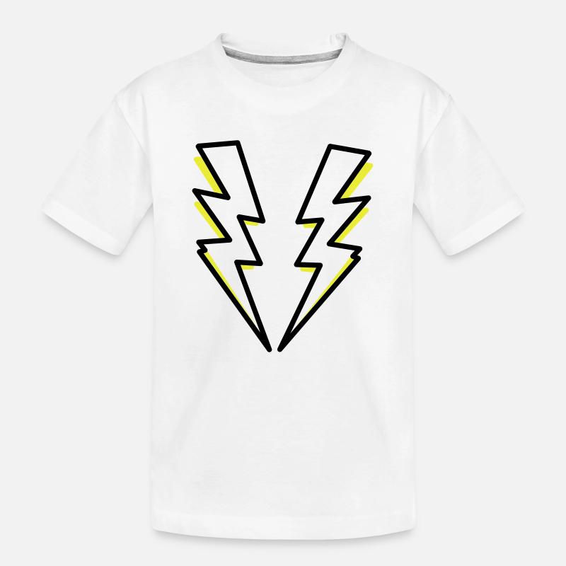 Foudre, flash, flash, - T-shirt bio Premium Enfant - blanc