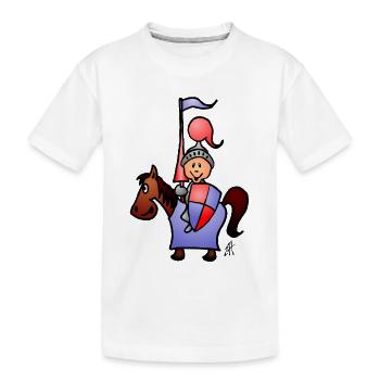 Chevalier - T-shirt bio Premium Enfant - blanc - Devant
