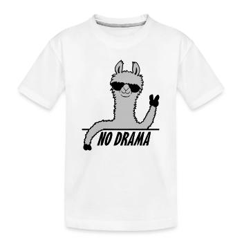 Pas de drame Lama - T-shirt bio Premium Enfant - blanc - Devant