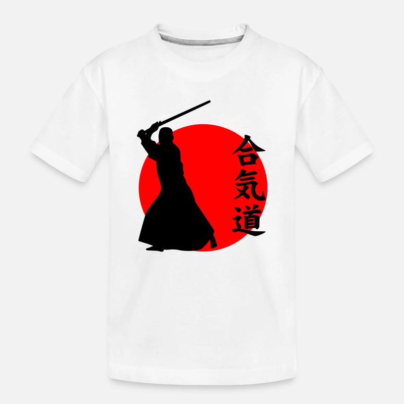 Aïkido - T-shirt bio Premium Enfant - blanc