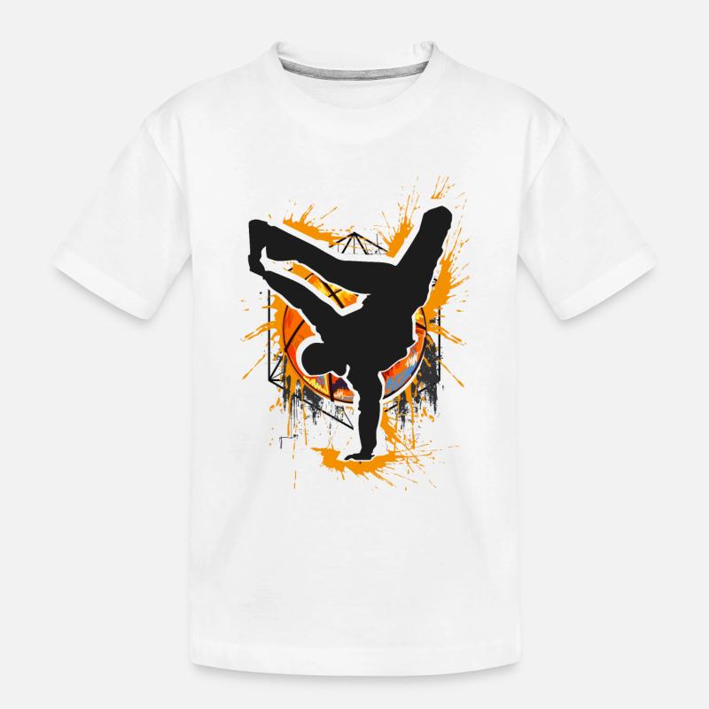 Breakdance - Breakdancer - Breakdancing - Bboy - Kinder Premium Bio T-Shirt - Weiß