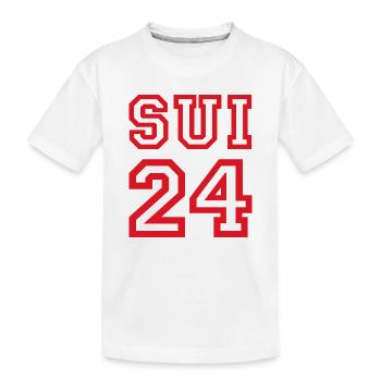Switzerland Suisse Schweiz - Kinder Premium Bio T-Shirt - Weiß - Vorne