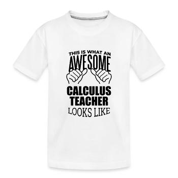 Calcul différentiel Calcul différentiel Calcul - T-shirt bio Premium Enfant - blanc - Devant