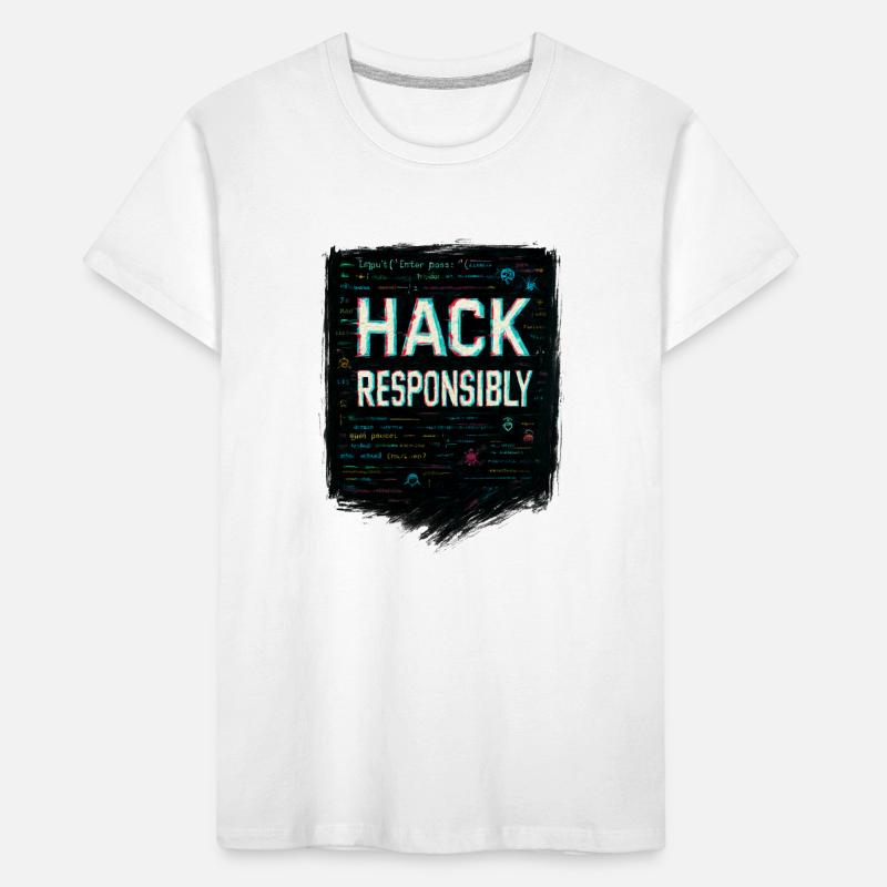 Cybersecurity: Hack Responsibility Kids' Premium Organic T-Shirt