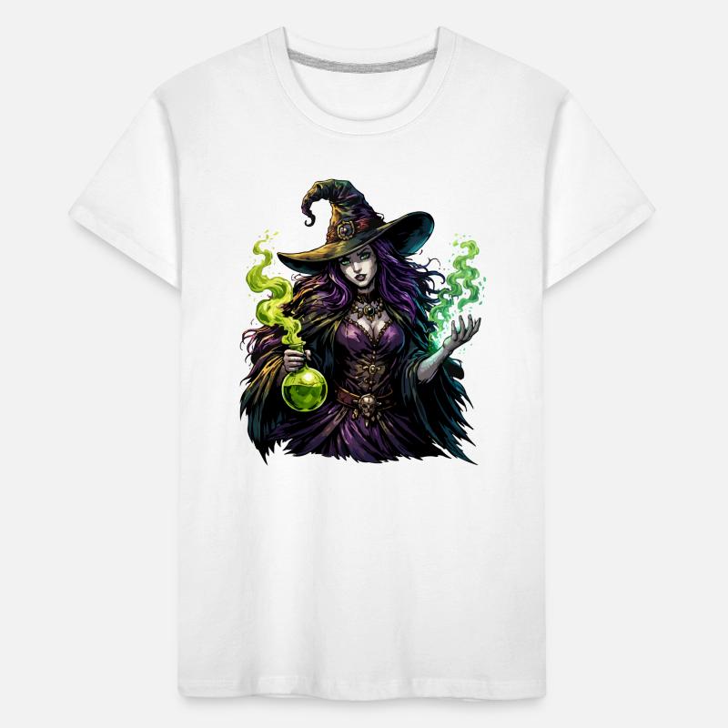 Witch with Potion Kids' Premium Organic T-Shirt
