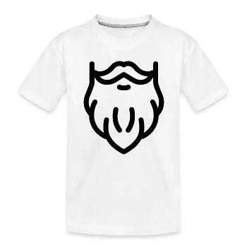 barbe - T-shirt bio Premium Enfant - blanc - Devant