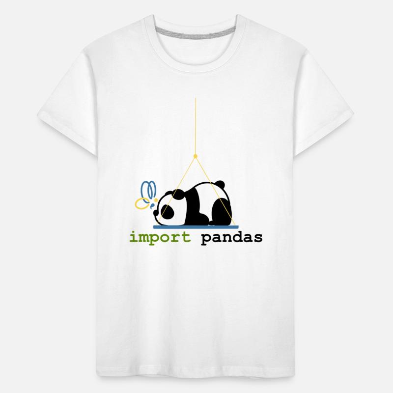 Python-Witze Pandas importieren Programmierung Kinder Premium Bio T-Shirt