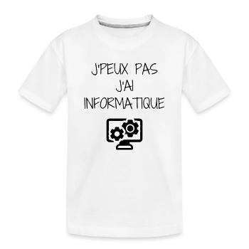 Computer / Informatiker / Aussenseiter / Ingenieur - Kinder Premium Bio T-Shirt - Weiß - Vorne