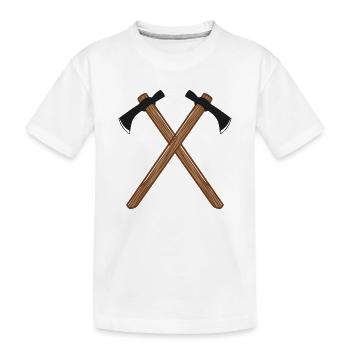 Hache - T-shirt bio Premium Enfant - blanc - Devant