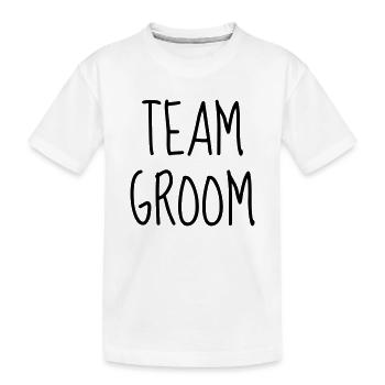 Mariage Amour Marié Mariée EJG EVJF Mari Femme - T-shirt bio Premium Enfant - blanc - Devant