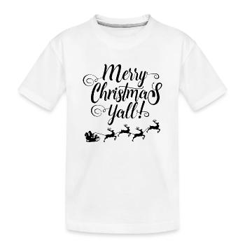 JOYEUX NOËL YALL - T-shirt bio Premium Enfant - blanc - Devant