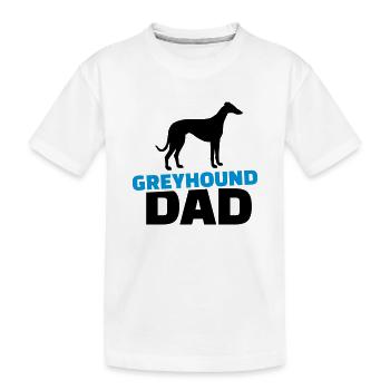 Greyhound Dad - T-shirt bio Premium Enfant - blanc - Devant