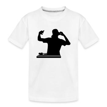 DJ - T-shirt bio Premium Enfant - blanc - Devant